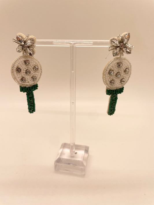 Laura Janelle Golf Ball and Tee Earring