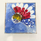 4 x 4 Textured Flower Artwork