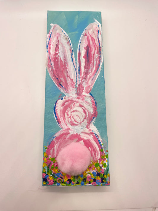 3 x 9 Textured Bunny Rabbit Artwork