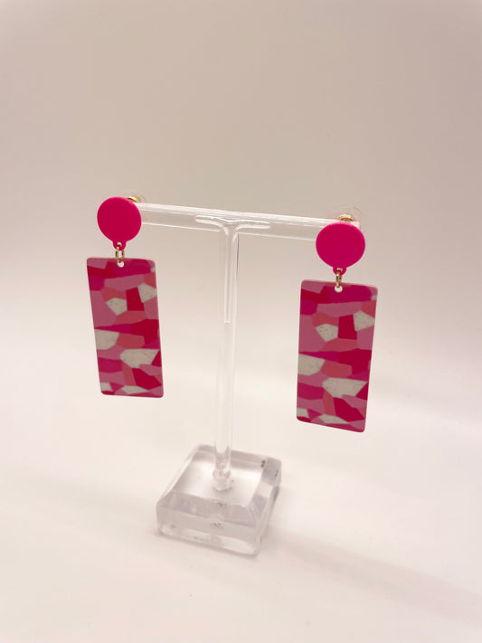 All the Pink Drop Earrings
