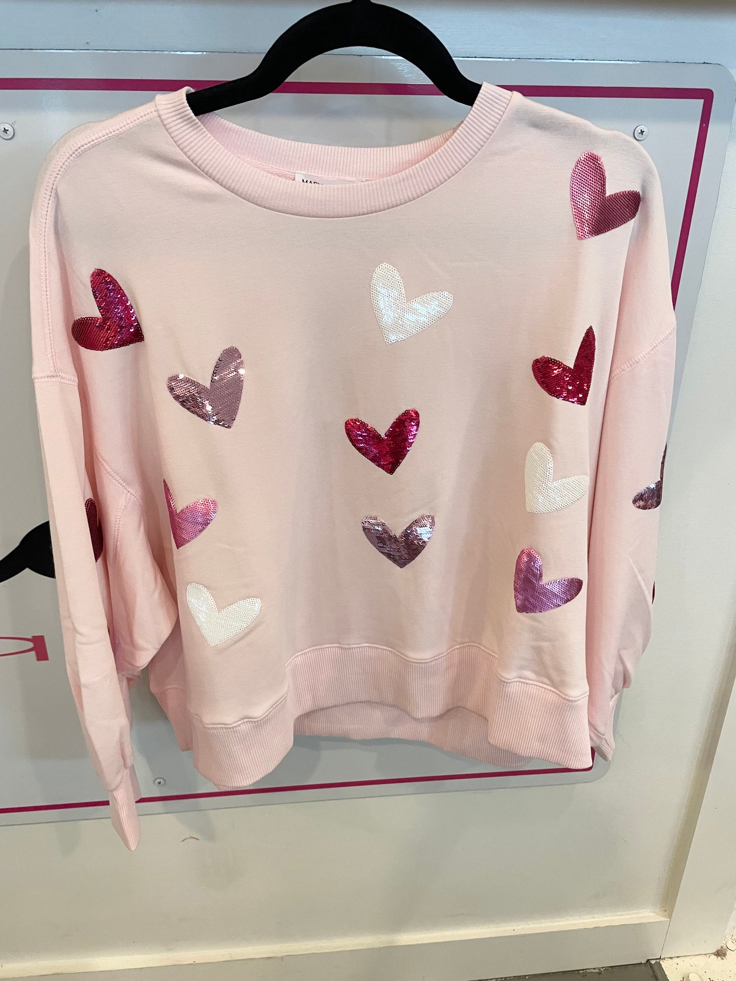 Mary Square Millie Hearts Sweatshirt