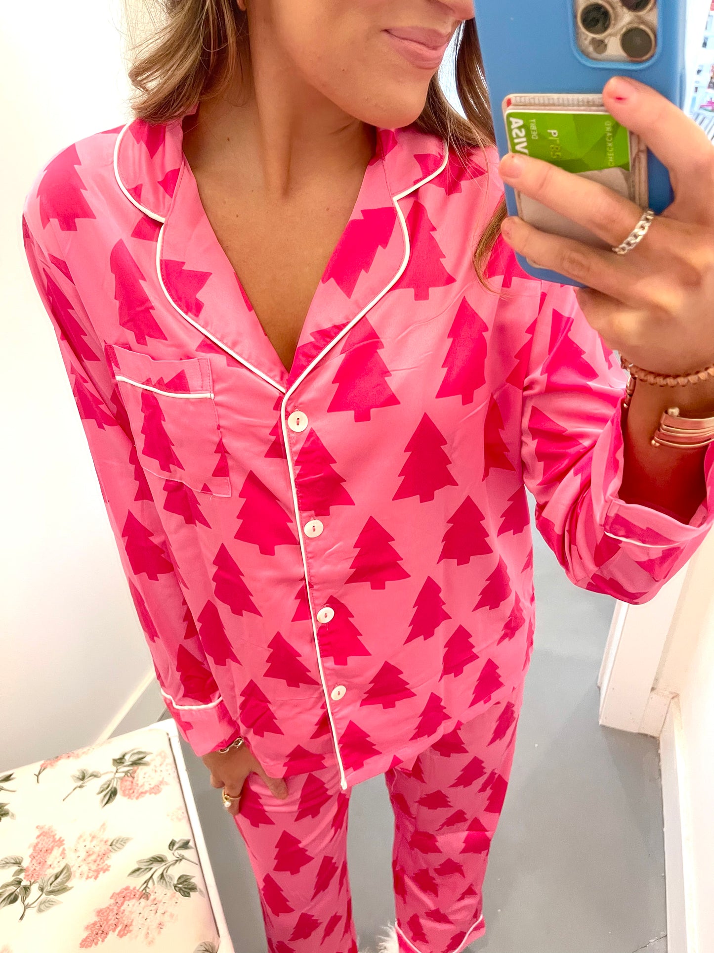 Dreaming of a Pink Christmas Pajama Set