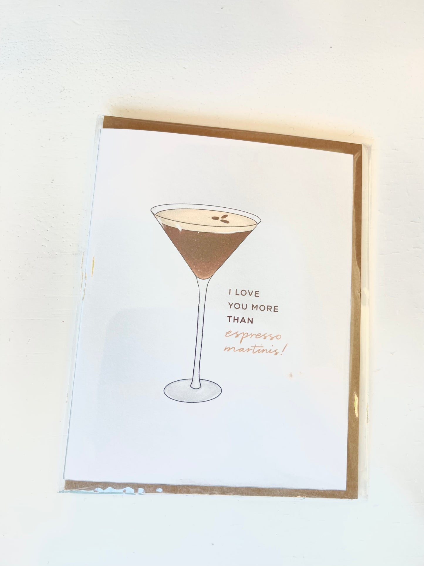 I Love You More Than Espresso Martinis Card