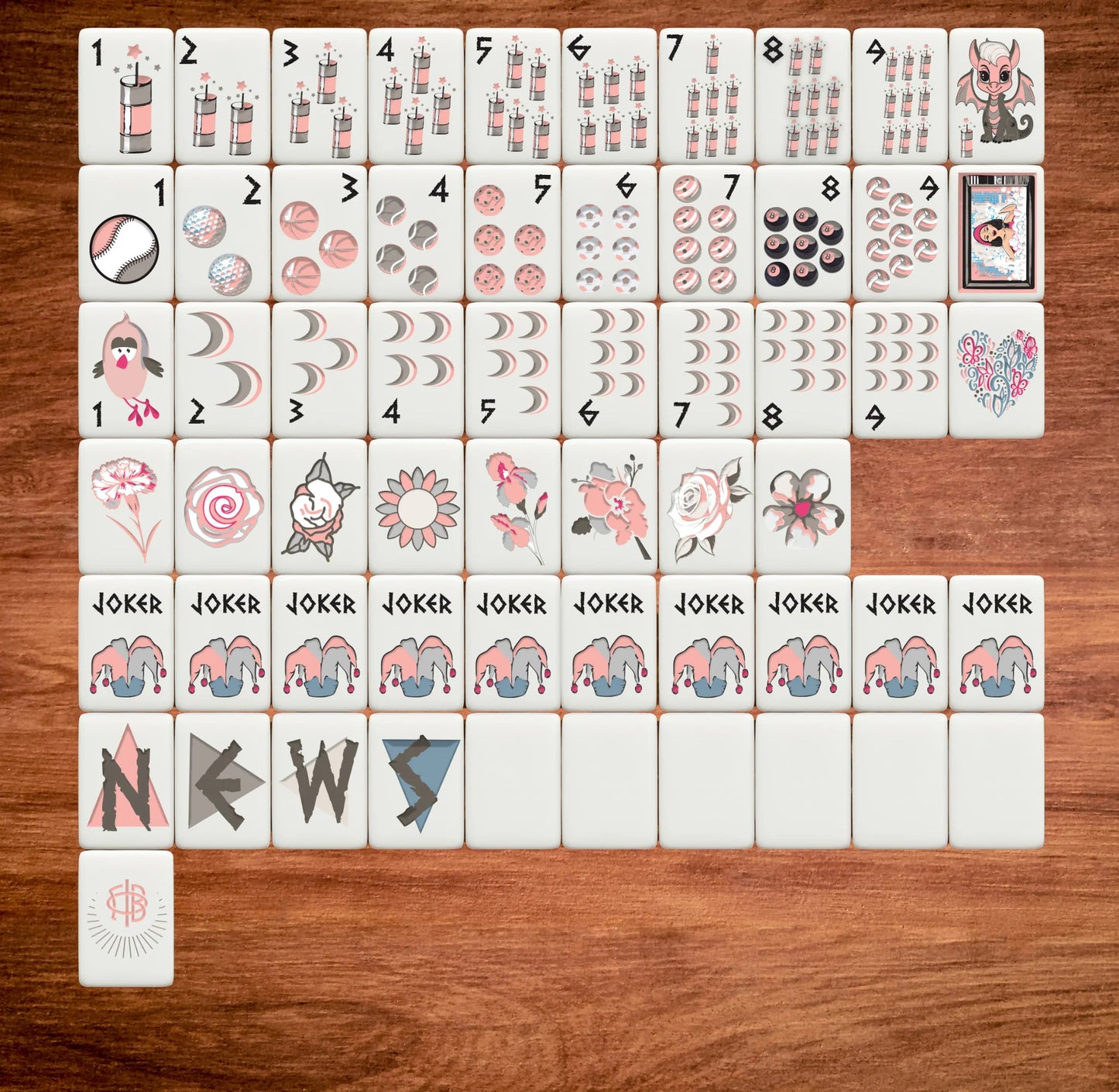 Sorority Mahjong Tiles