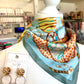 Hot Air Balloon Silk Scarf