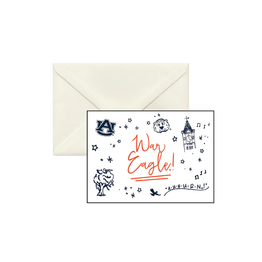 Auburn Confetti Boxed Notecards