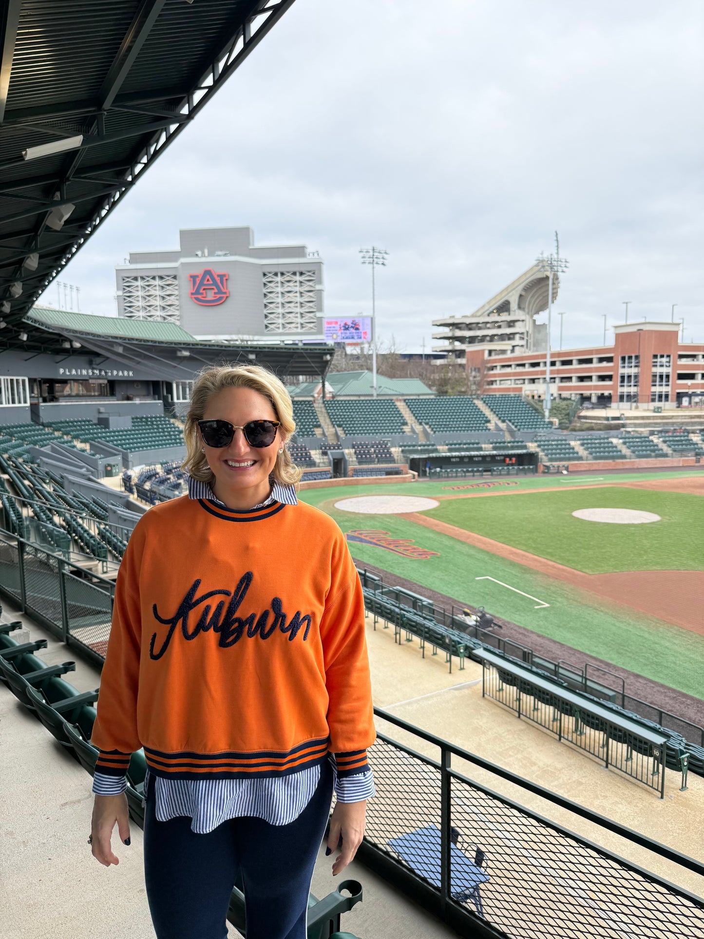 Auburn Varsity Stripe Sweatshirt