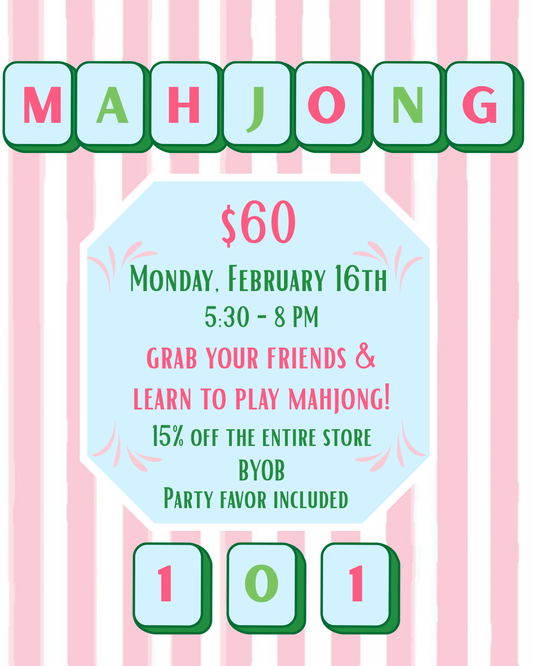 Mahjong 101 Event - February 16