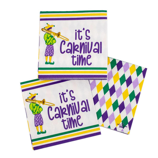 It's Carnival Time Cocktail Napkins