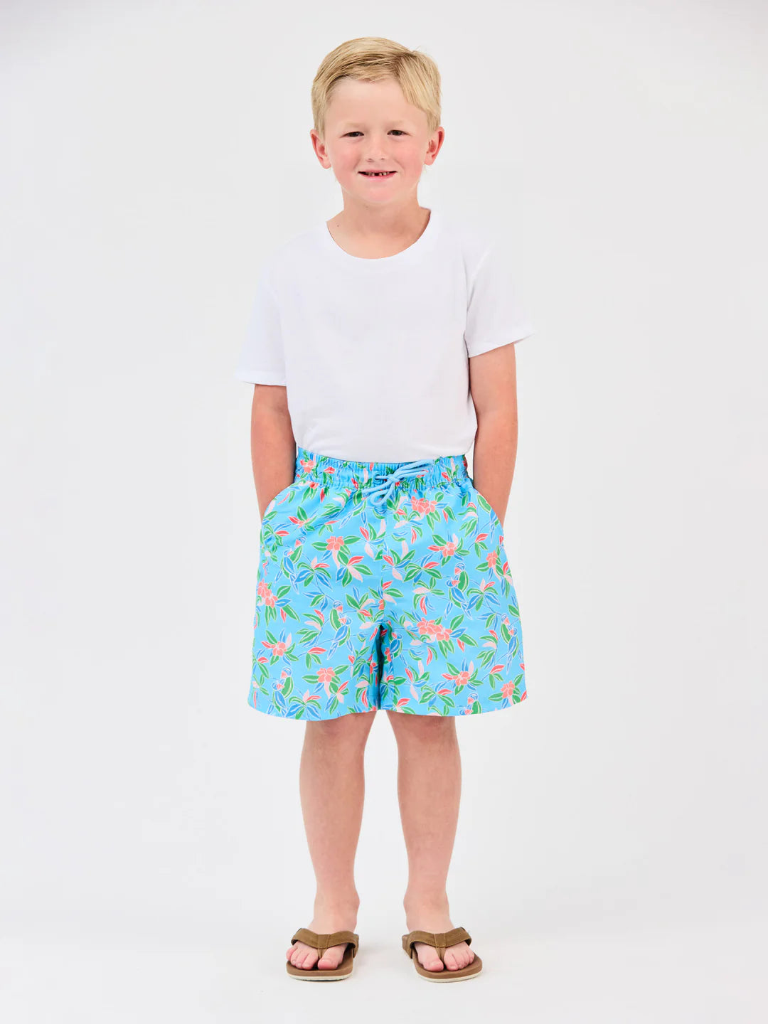 Tiki Tropics Boys Swim Trunks