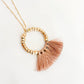 Blush Fringe Necklace