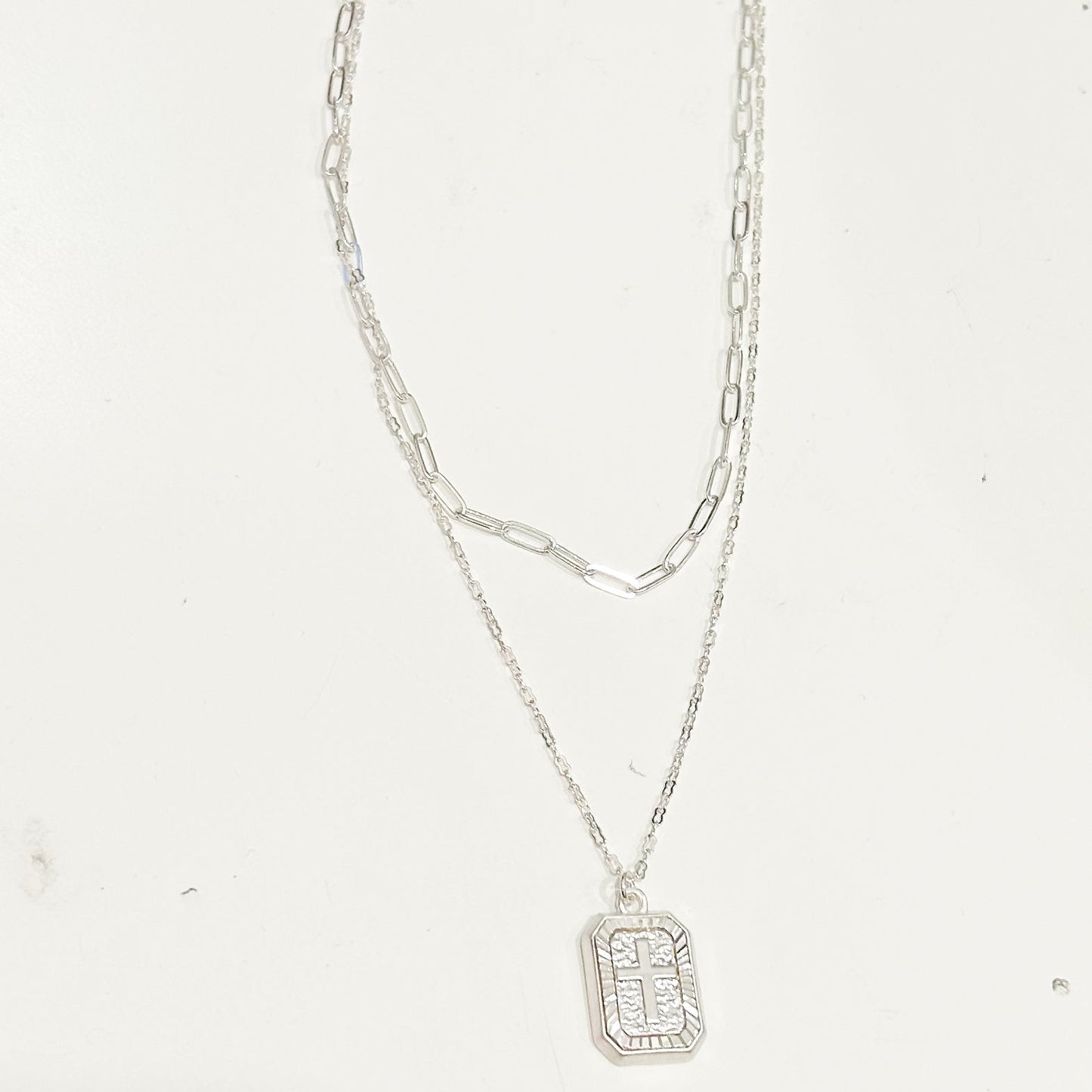 Layered Cross Necklace