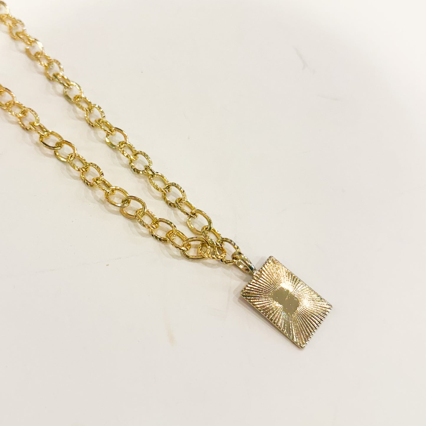 Square Up Gold Necklace