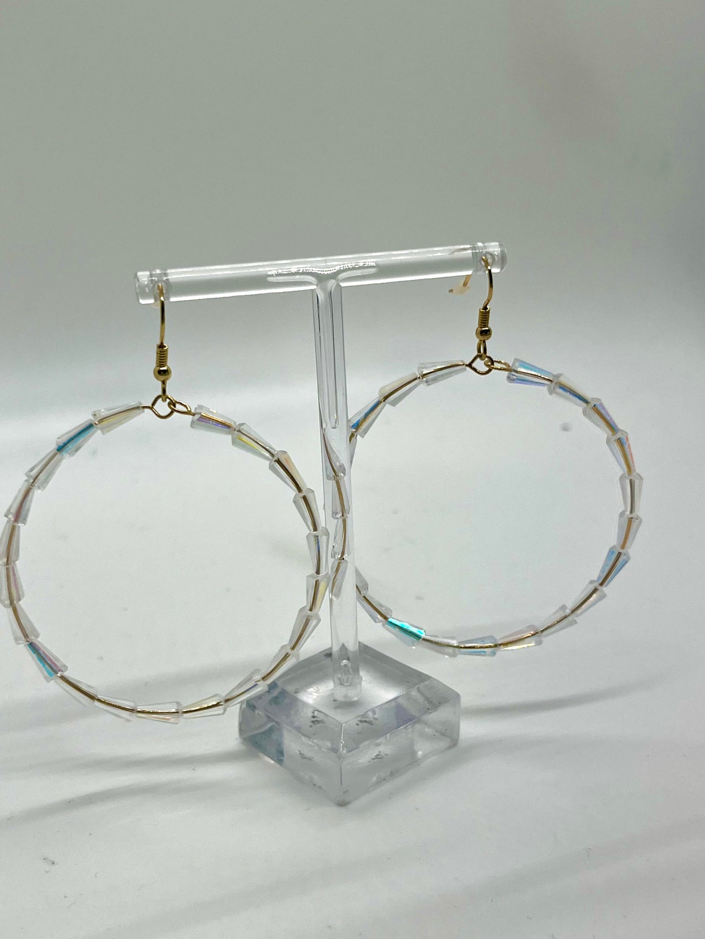 Irredescent Circle Earrings