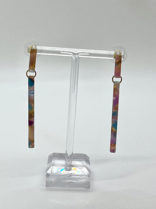 Multicolor Stick Earring