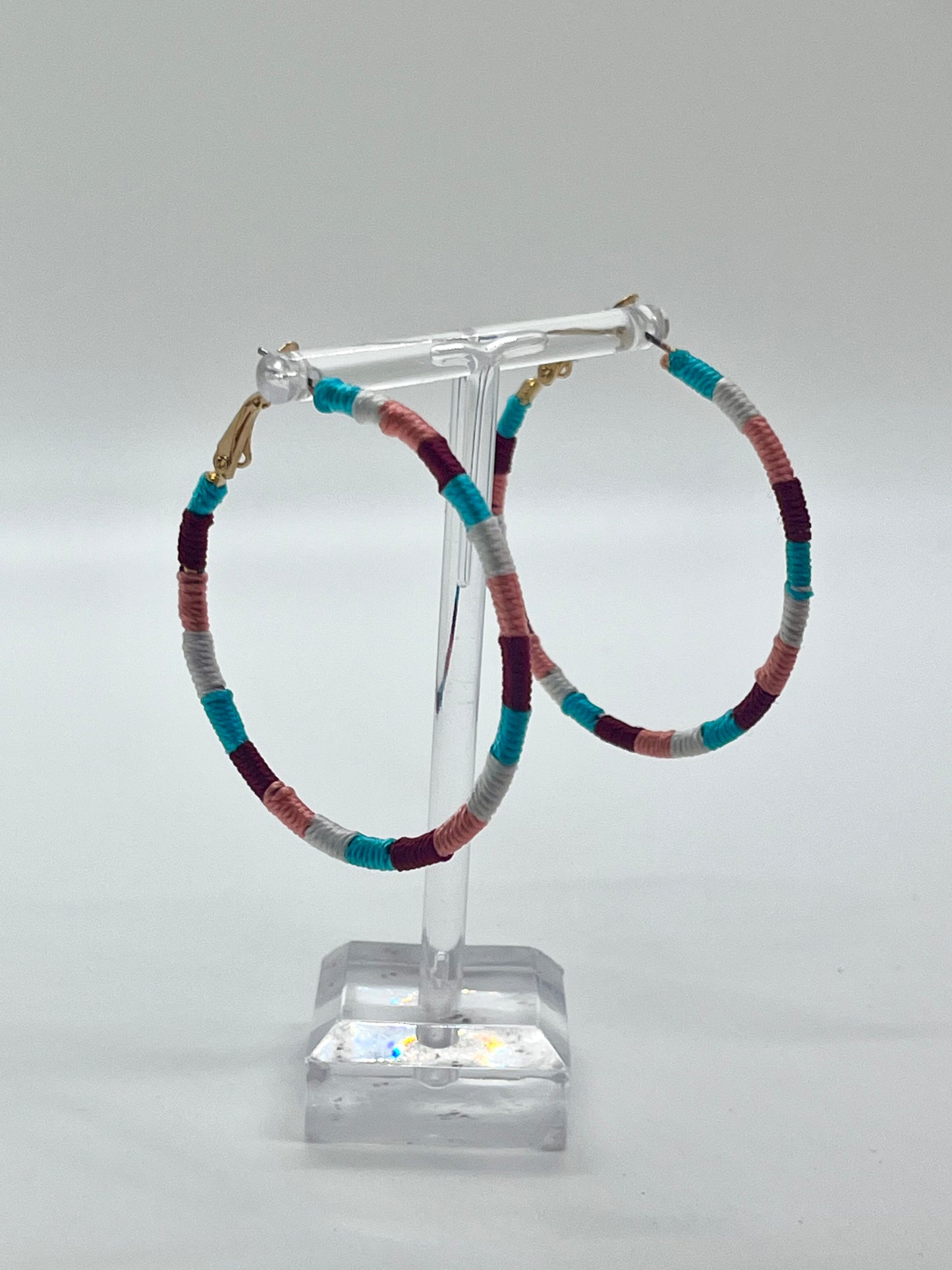 Multicolored Hoop Earring