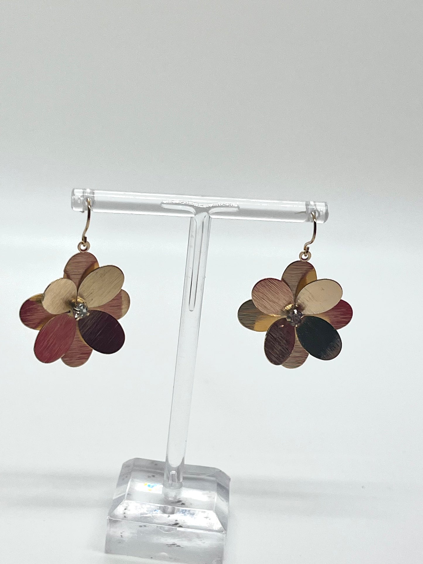 Gold Flower Earrings