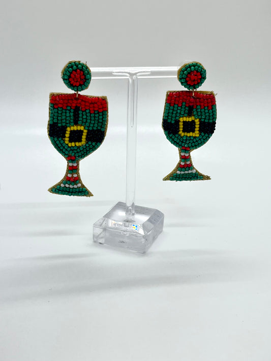 Elf Decorated Cup Earring