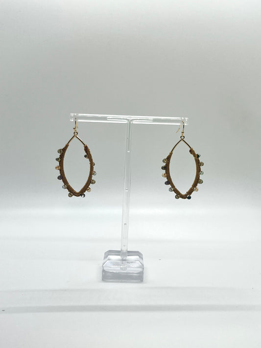 Brown Sparkle Earring