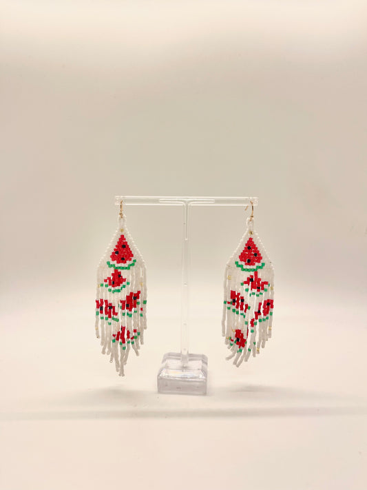 Aztec Watermelon Earrings