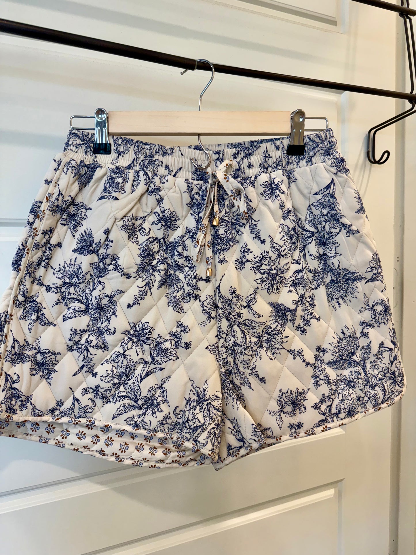 Floral Quilted Shorts