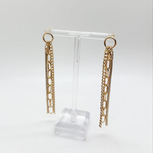 Triple Chain Earrings