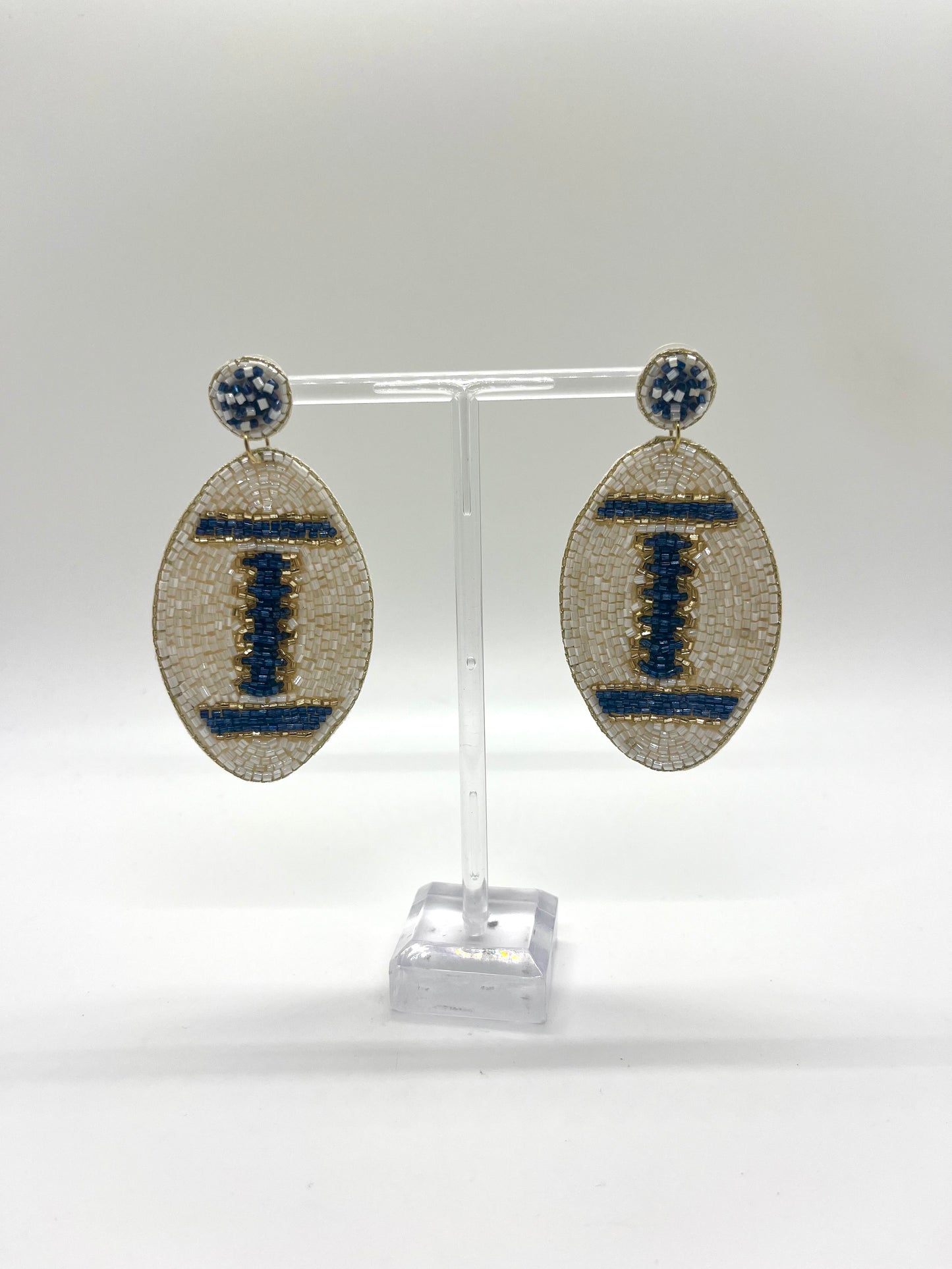 Auburn Football Beaded Earrings
