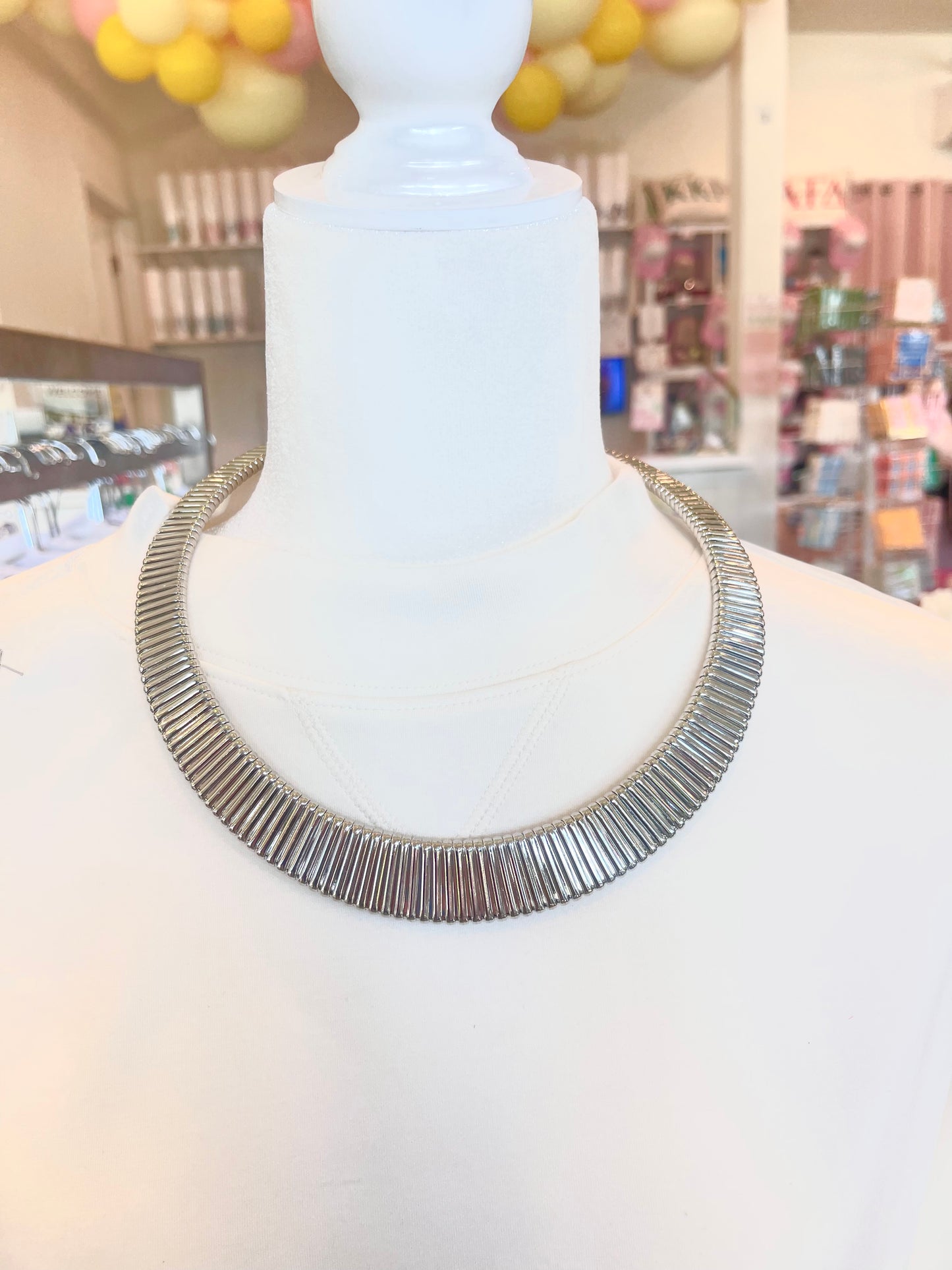 Silver Collar Necklace