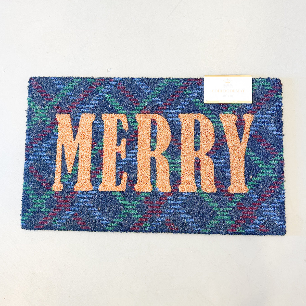 Layton Plaid Merry Doormat