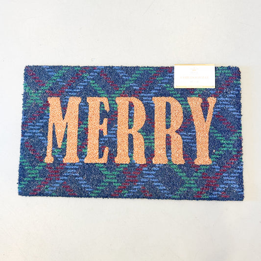 Layton Plaid Merry Doormat