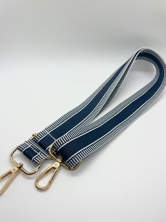 Black Stripe Purse Strap