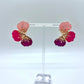 Coral Crush Stud Earrings