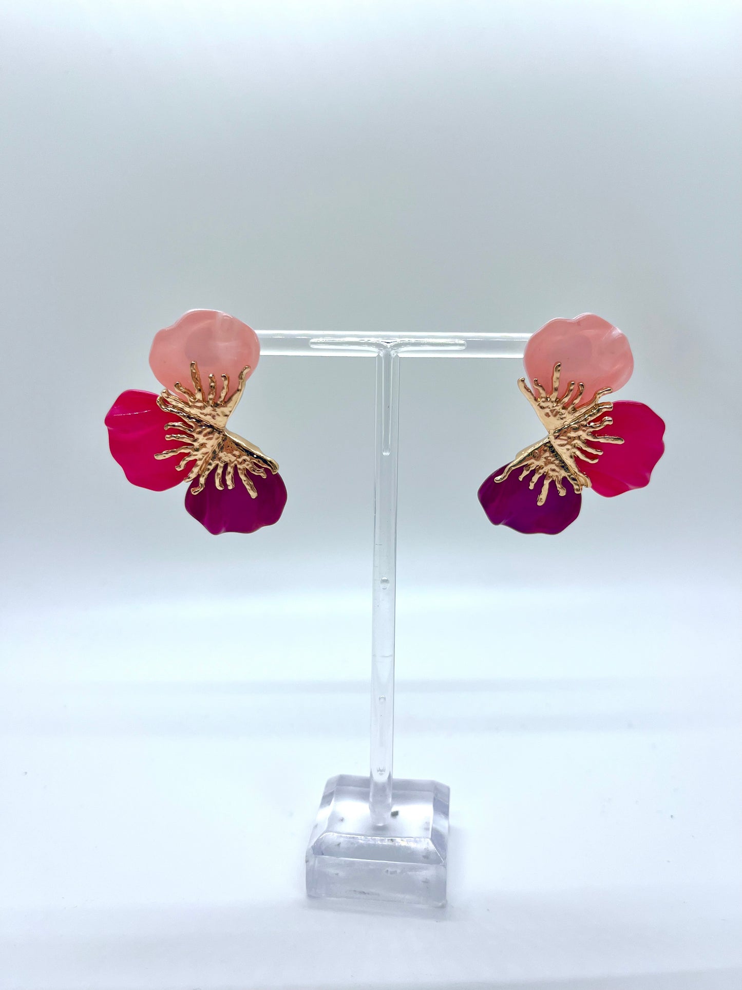 Coral Crush Stud Earrings