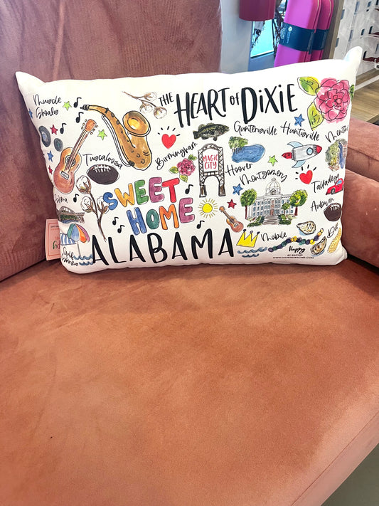 State of Alabama Lumbar Pillow