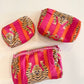 Tiger Tango Quilted Cosmetic Bag