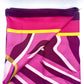 Purple Patterned Big Silk Scarf