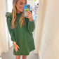 Ruffle Long Sleeve Dress