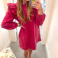 Ruffle Long Sleeve Dress