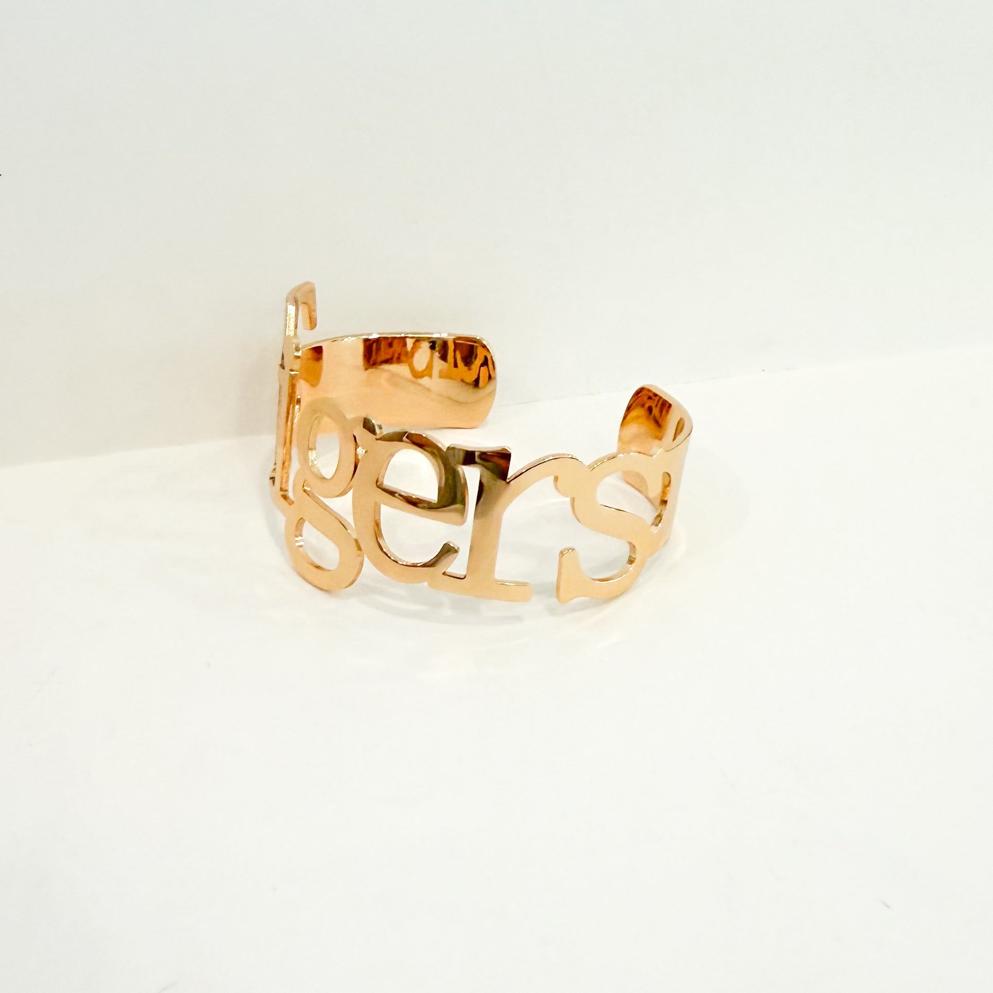tiger lily bracelet TIGER Bangle Cuff Gold / Lowercase