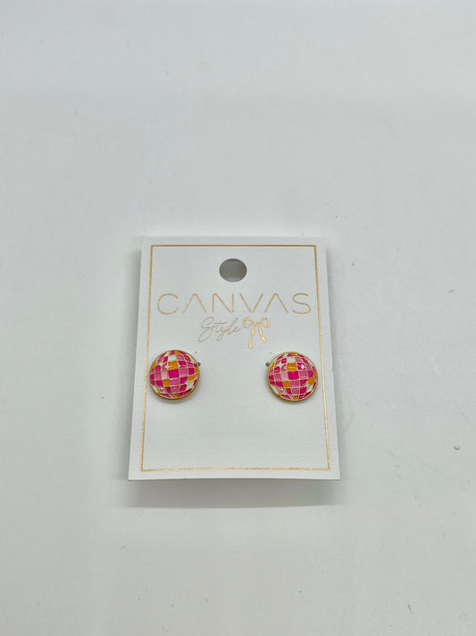 Canvas Disco Ball Studs