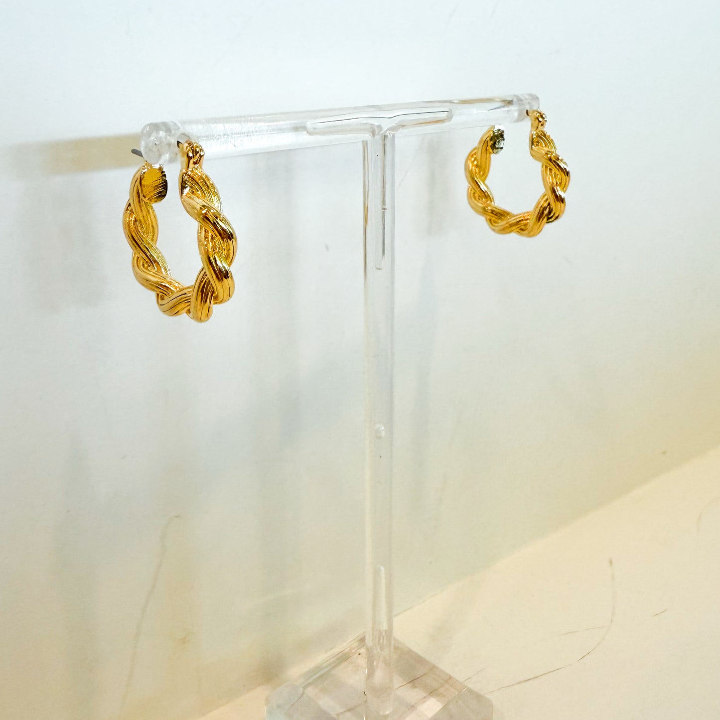 Mini Gold Brass Hoop