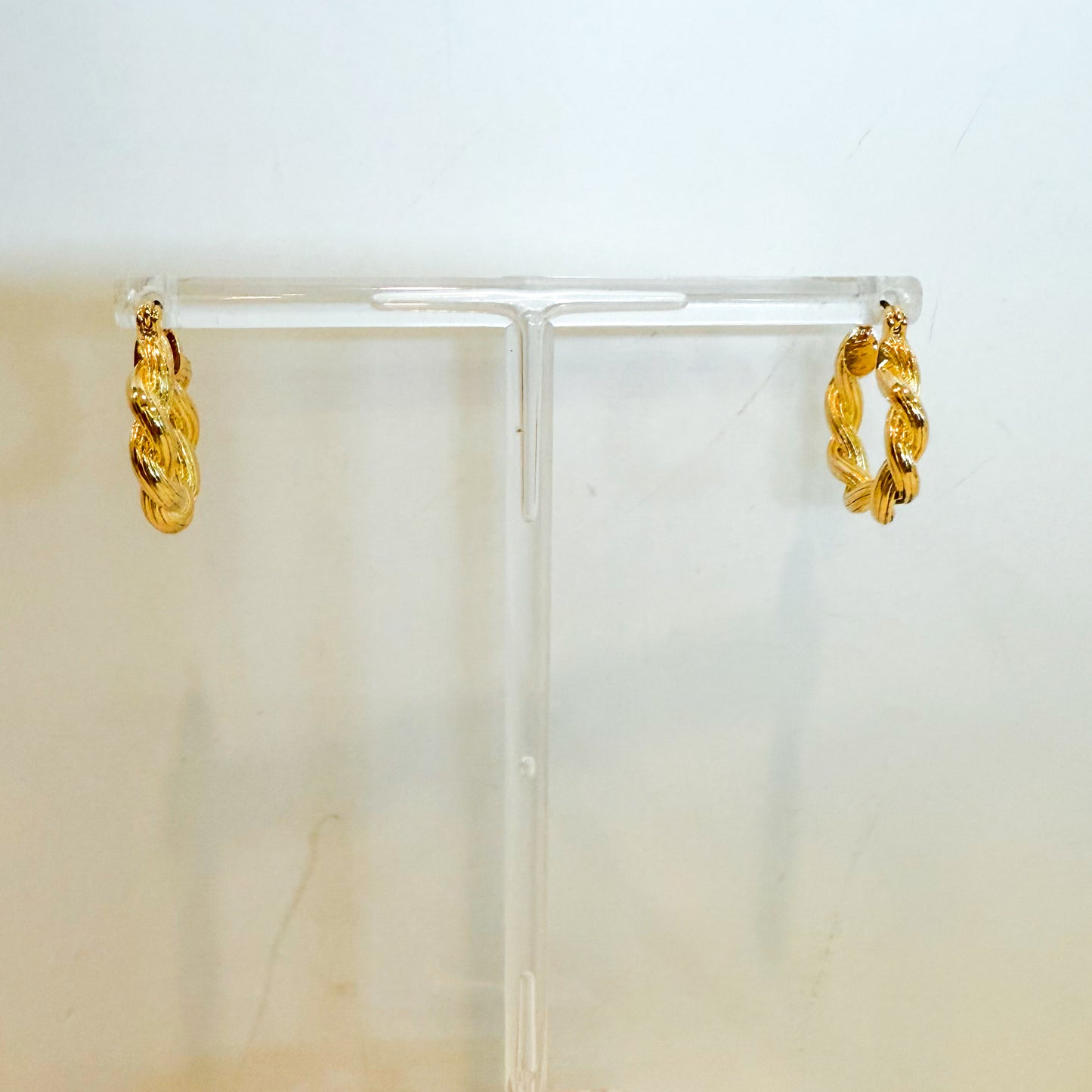 Mini Gold Brass Hoop