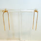Dainty Bow Dangle Earrings