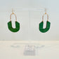 Green Dangle Earrings