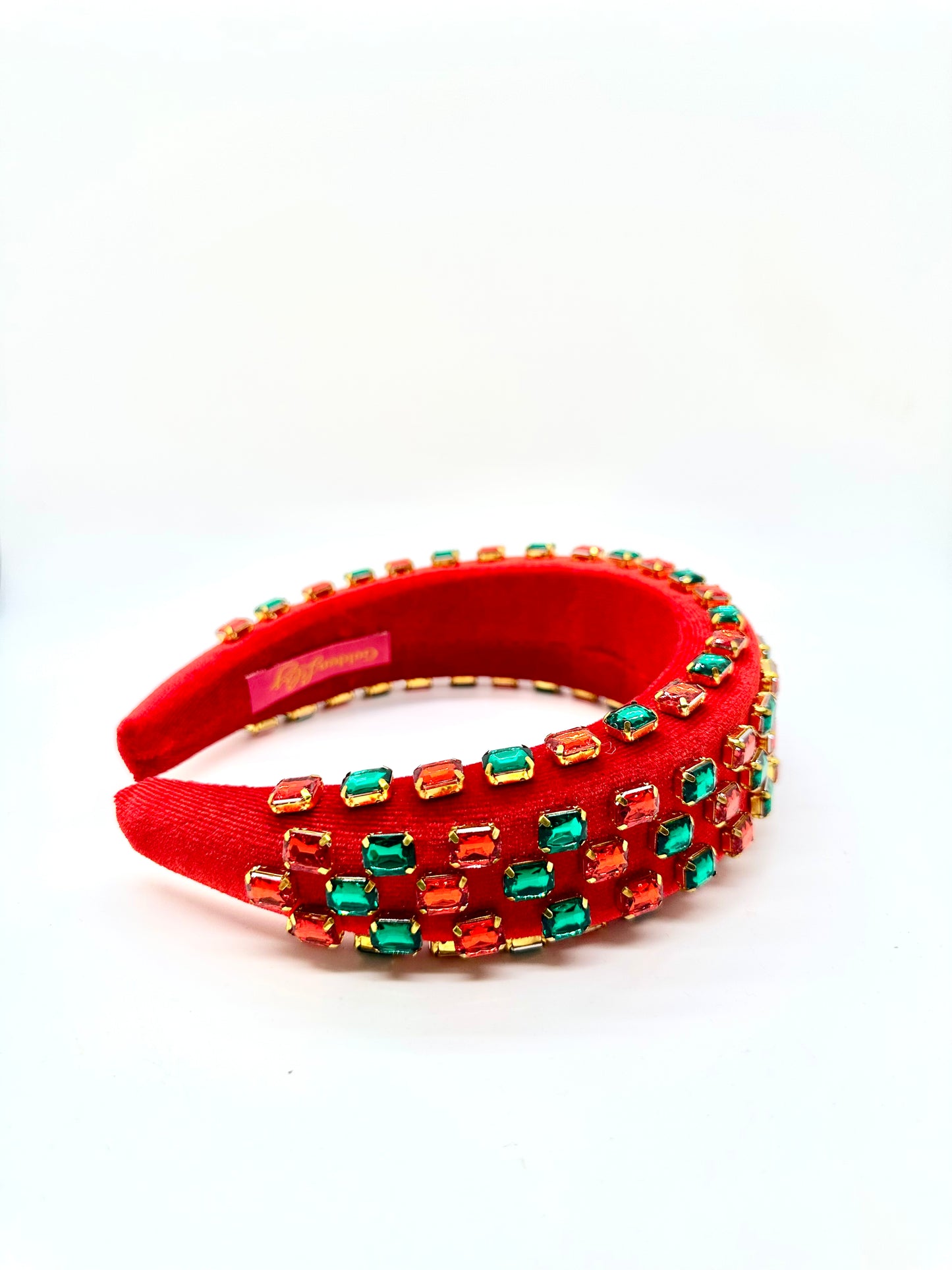 Red and Green Jewel Headband