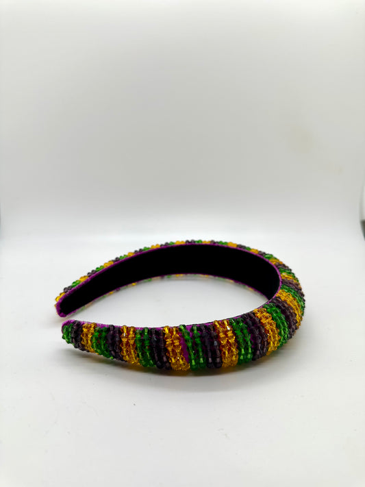 Mardi Gra Stripe Headband