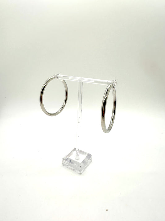 Silver Hoop Earring