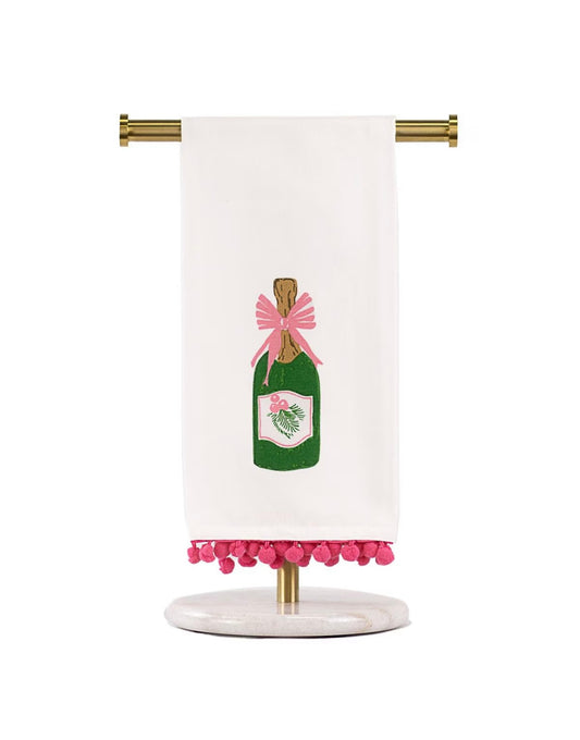 Mistletoe Bubbly Hand Towel