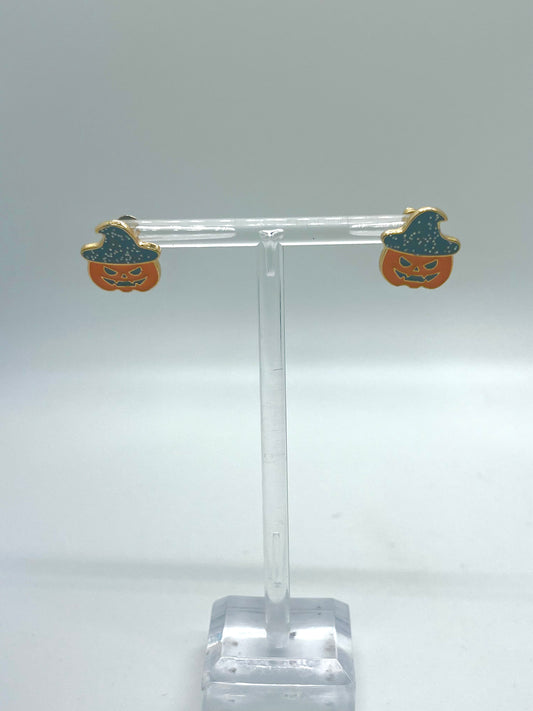 Jack'o'Lantern Studs