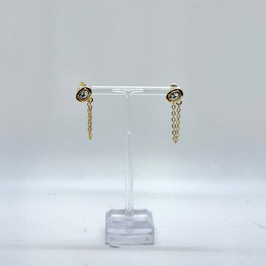Earring of the Week: Chain Gem Studs